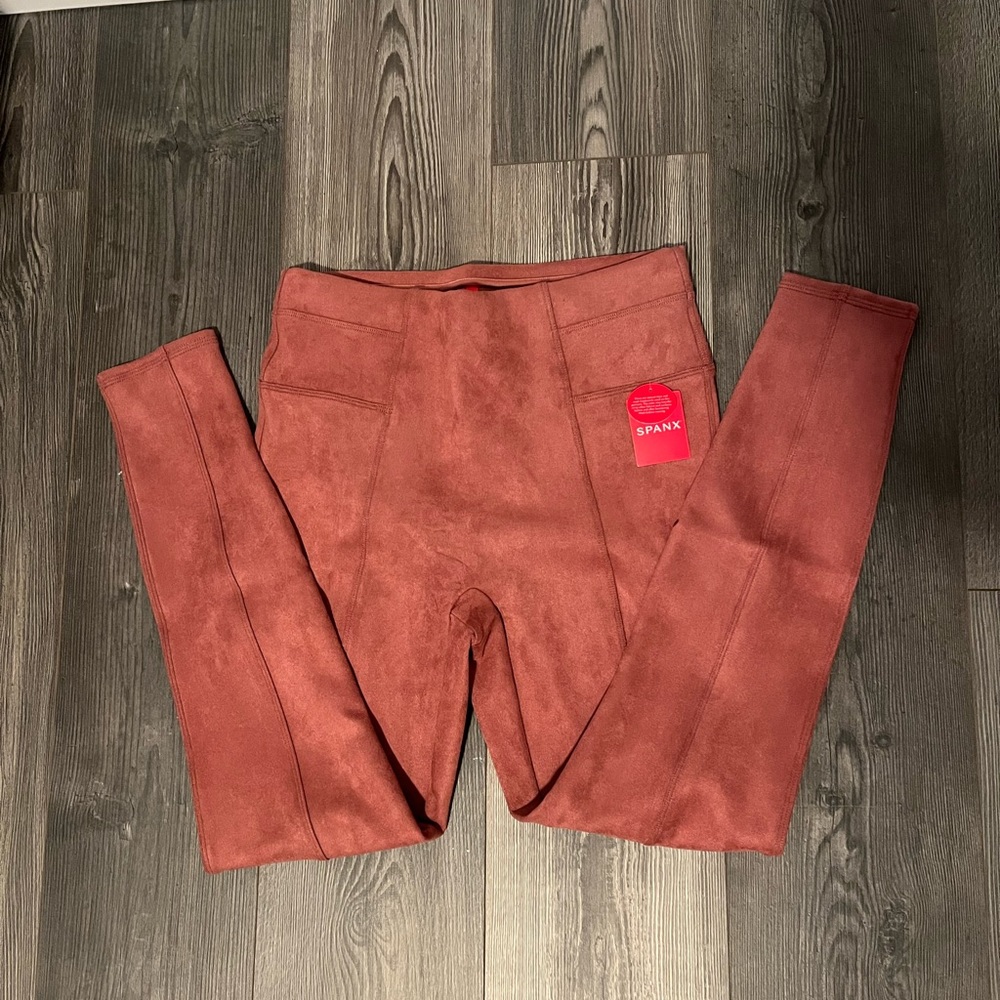 Spanx faux suede leggings